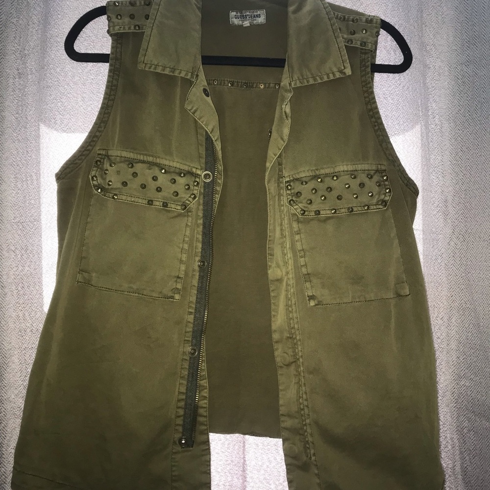 Forest green vest